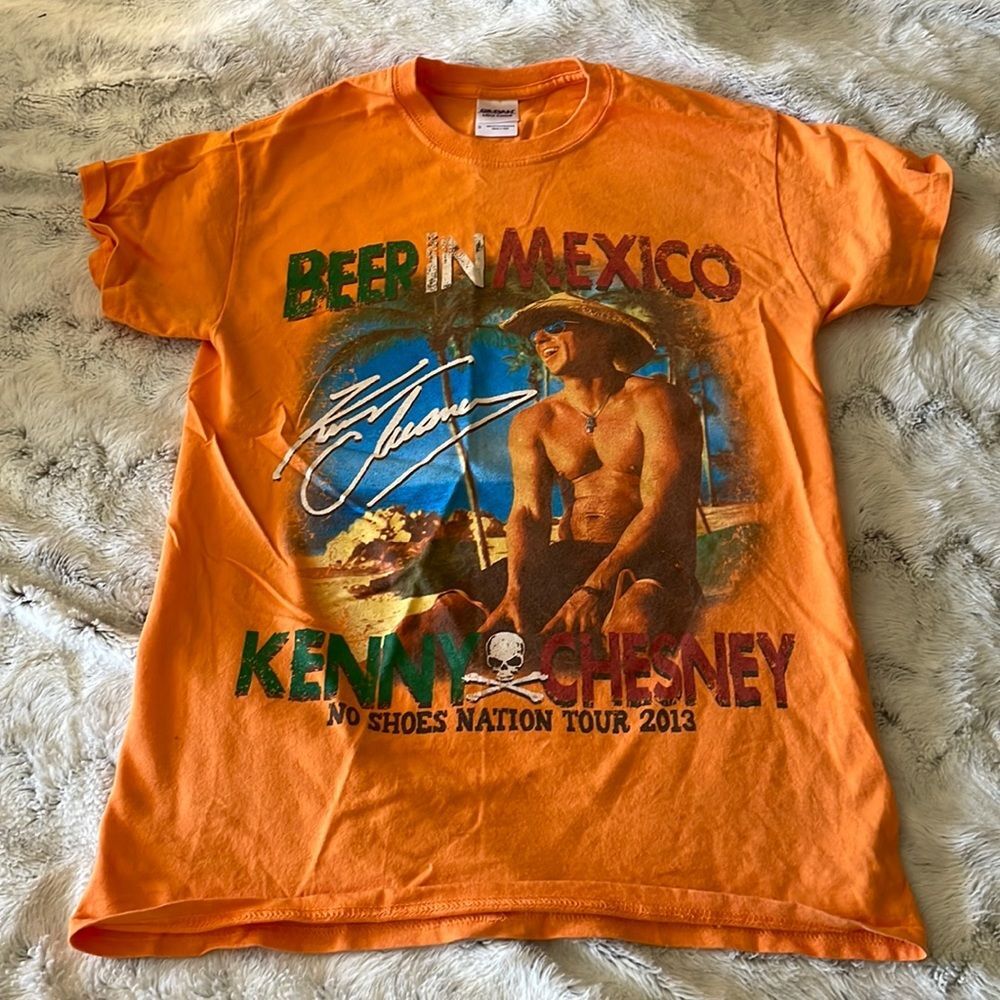 Kenny Chesney beer in Mexico 2013 no shoes nation Tour Tee shirt concert Florida